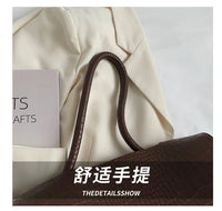 PU Leather Tote Bags Women Fashion Simple Bolsos Vintage Ladies Large Handbags Luxury Streetwear Shoulder Bag Niche Office Lady