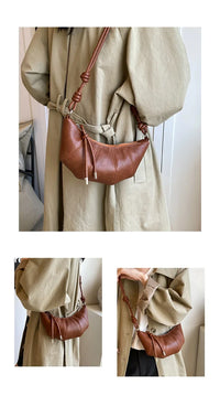 Designer Luxury Dumpling Bags Women 2025 New High Quality Fashion Underarm Bags Vintage Casual Shoulder Crossbody Bags Women