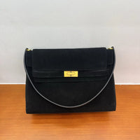 New Winter Luxury Brand Women Handbags Genuine Leather Shoulder Bags Women Retro Suede Leather Gold Buckle Square Bags Woman