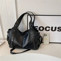 Winter Female Handbag Large Capacity Shoulder Bags Big Tote Bag Ladies Soft Leather Hobos Messenger Bags Women Shopper Bag Sac
