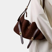 2026 Belt Buckle Tote Bags For Women Cowhide Luxury Designer Hot Hobo Bags INS Fashion Street Rectangular Ring Padlock Handbags