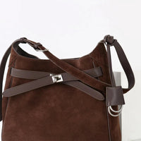 2026 Belt Buckle Tote Bags For Women Cowhide Luxury Designer Hot Hobo Bags INS Fashion Street Rectangular Ring Padlock Handbags