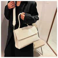 PU Leather Tote Bags Women Fashion Simple Bolsos Vintage Ladies Large Handbags Luxury Streetwear Shoulder Bag Niche Office Lady