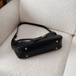 2026 Belt Buckle Tote Bags For Women Cowhide Luxury Designer Hot Hobo Bags INS Fashion Street Rectangular Ring Padlock Handbags
