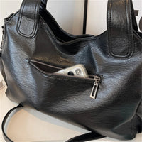 Winter Female Handbag Large Capacity Shoulder Bags Big Tote Bag Ladies Soft Leather Hobos Messenger Bags Women Shopper Bag Sac