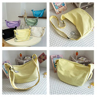 Shoulder Bags Women Solid Harajuku All-match Simple Multifunction Handbags Large Capacity Crossbody Bags for Women Teens Purse