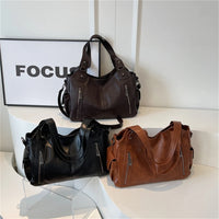 Winter Female Handbag Large Capacity Shoulder Bags Big Tote Bag Ladies Soft Leather Hobos Messenger Bags Women Shopper Bag Sac
